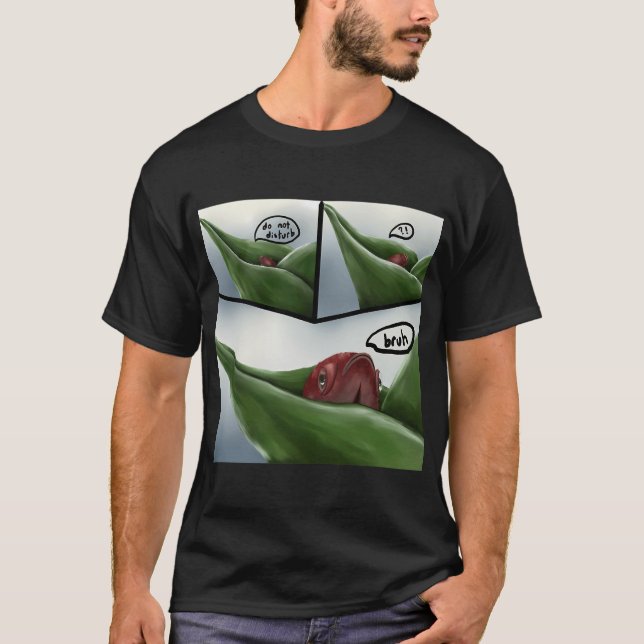 Röd Betta i 'Stör ej' läge T Shirt (Framsida)