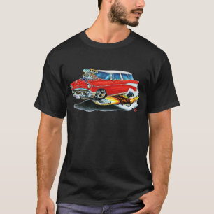 Röd bil 1957 för Chevy Nomad Tröja