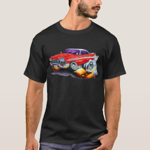 Röd bil 1958 för Plymouth raseri Tee