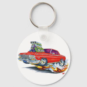 Röd bil 1962-63 för Impala Nyckelring