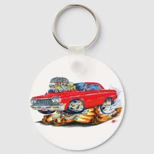 Röd bil 1964 för Impala Nyckelring