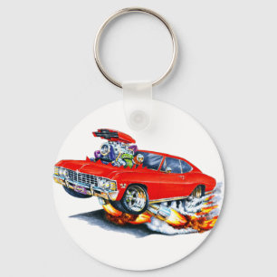 Röd bil 1965-66 för Impala Nyckelring