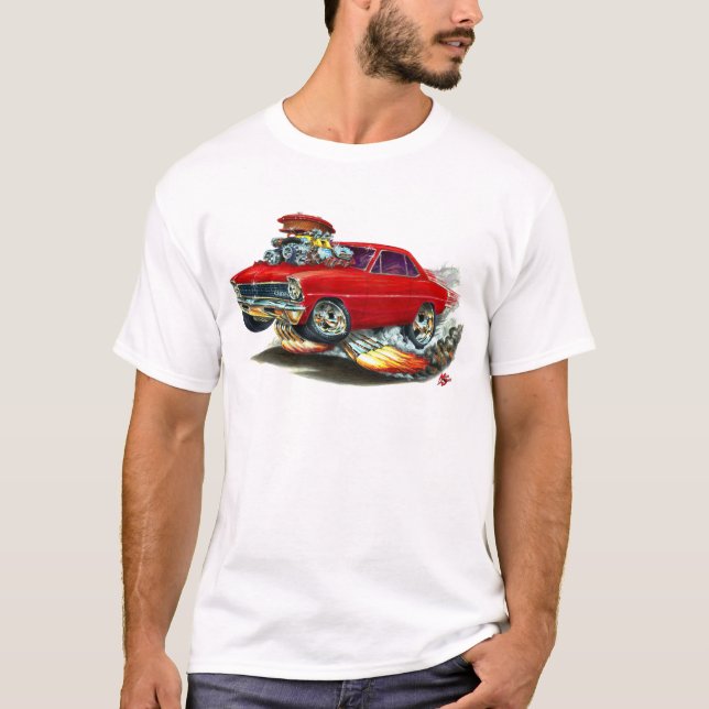 Röd bil 1966-67 för Nova Tee Shirt (Framsida)