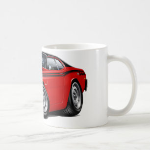 Röd bil 1970-74 för dammtrasa 340 kaffemugg
