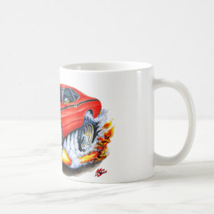 Röd bil 1970-74 för Plymouth dammtrasa Kaffemugg