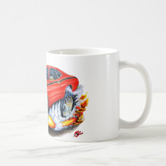 Röd bil 1970-74 för Plymouth dammtrasa Kaffemugg