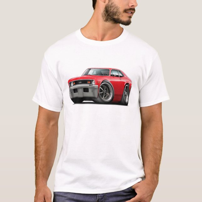 Röd bil 1973-74 för Nova T-shirt (Framsida)