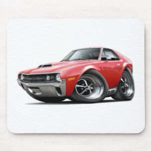 Röd bil för 1970 AMX Musmatta