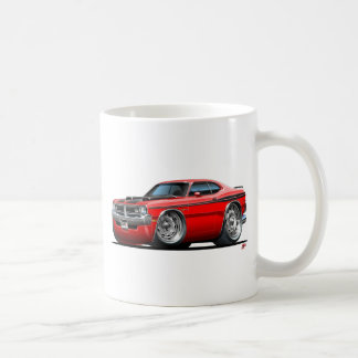 Röd bil för fintdemon kaffemugg