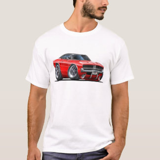 Röd bil för fintuppladdare t-shirt