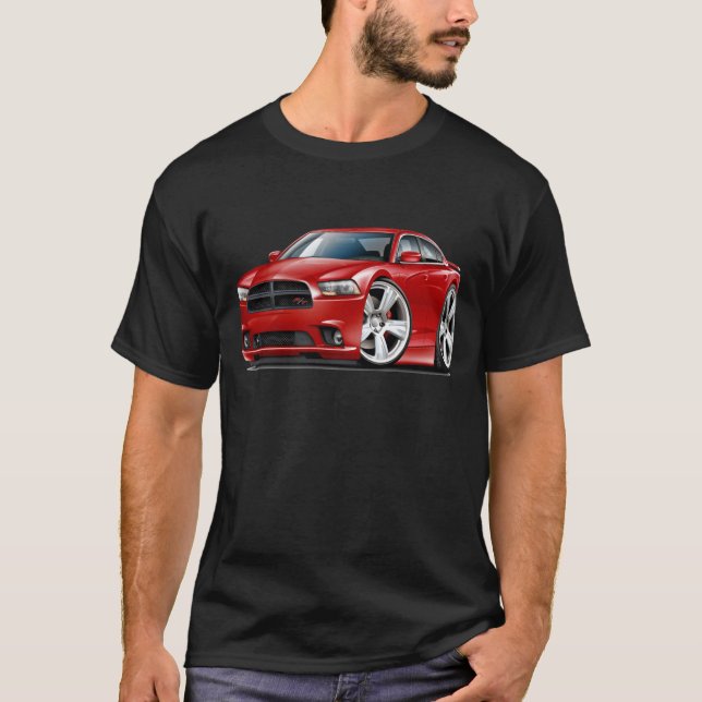 Röd bil för fintuppladdareRT T Shirt (Framsida)