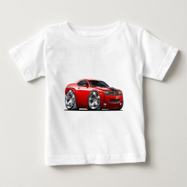 Röd bil för fintutmanare tee shirt (Framsida)
