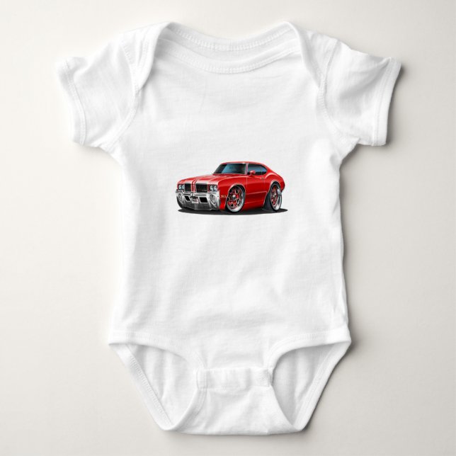 Röd bil för Olds Cutlass Tee (Framsida)