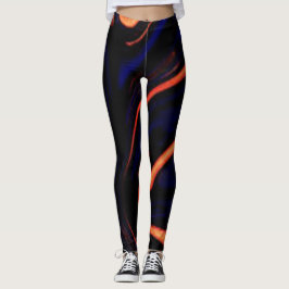 Röd blå brun cool färg enkel Modern Rosa Leggings