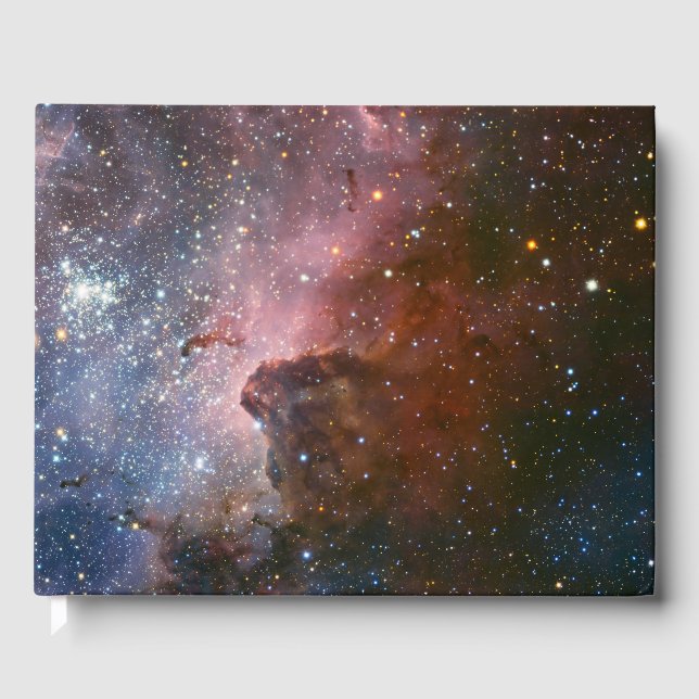 Röd & Blå Carinanebulosan Hubble-teleskopet Gästböcker (Framsida)