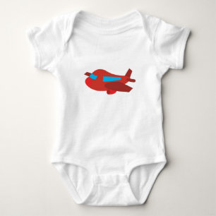 Röd & Blå Flygplan T Shirt