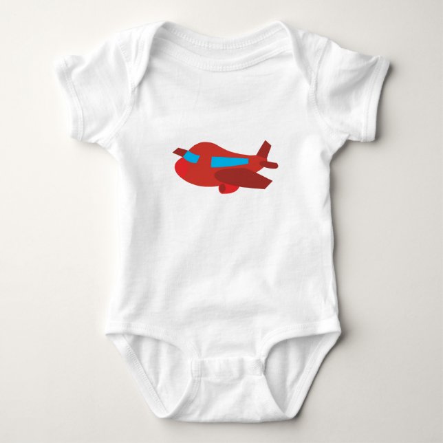 Röd & Blå Flygplan T Shirt (Framsida)