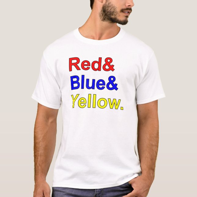 Röd Blå Gul | Primärfärger T-shirt (Framsida)