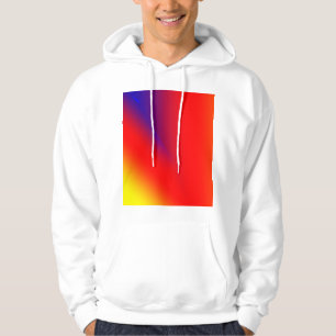 Röd blå gult abstrakt, färgad anpassningsbar lägg hoodie