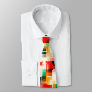 Röd blå Gult Slips