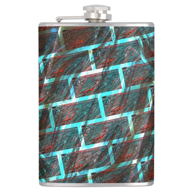 Röd blå nedfläckad, repor, stödraster eller tegele fickplunta (Framsidan)