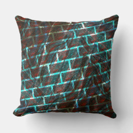 Röd blå nedfläckad, repor, stödraster eller tegele kudde