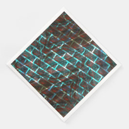 Röd blå nedfläckad, repor, stödraster eller tegele pappersservett