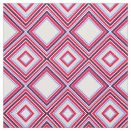 Röd Blå och Plommon Tyg