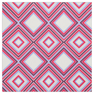 Röd Blå och Plommon Tyg