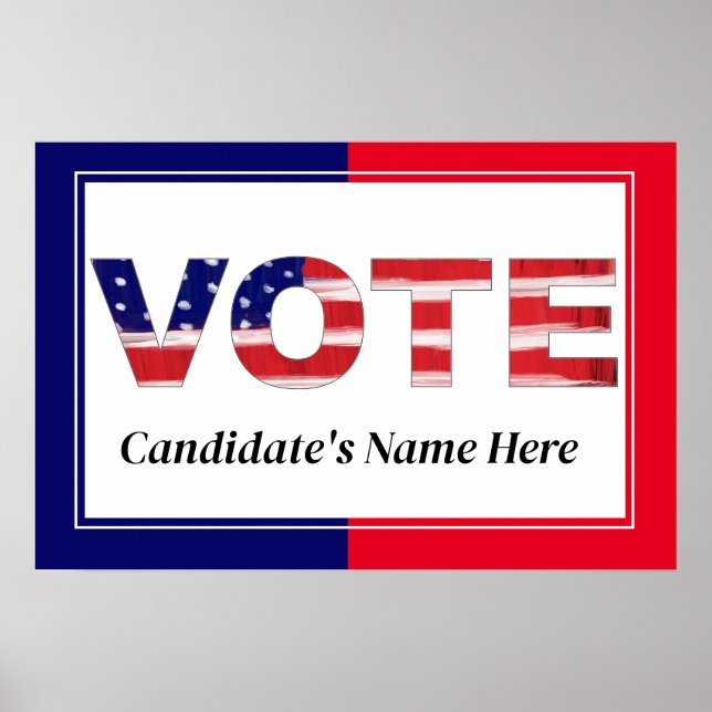 Röd/blå Poster (Framsidan)