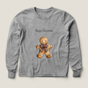 Röd Blå Rutig Julpepparkaksgingkaksskorpa T Shirt