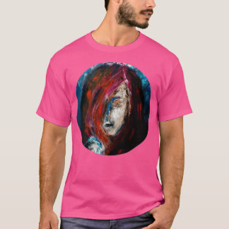 röd blå t shirt