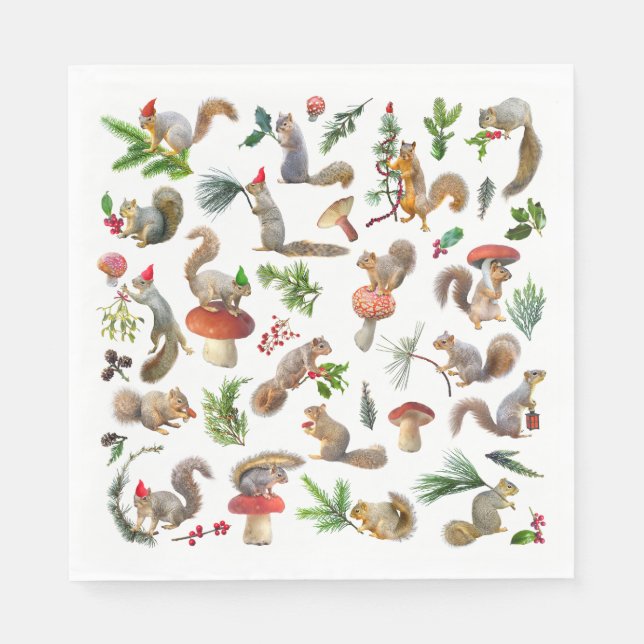 Röd bläckfisk och Grönt Pappersservett (Framsidan)