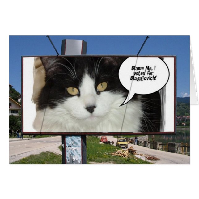 Rod Blagojevich Hälsningskort (Framsidan Horizontal)