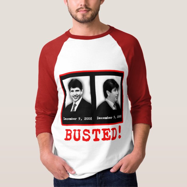 Rod Blagojevich MugshotT-tröja Tee (Framsida)