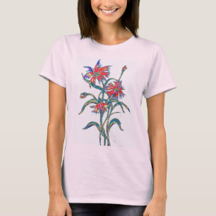 Röd blåklintT-tröja T Shirt