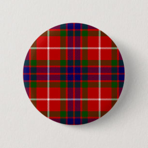 Röd blått- och gröntklanFraser Tartan Knapp