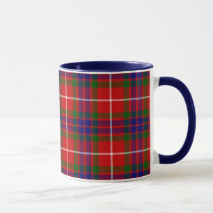 Röd blått- och gröntklanFraser Tartan Mugg