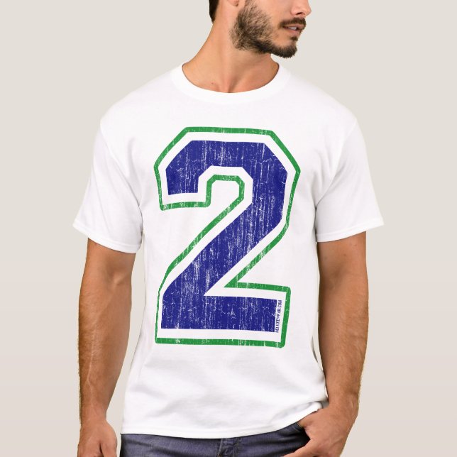 (Röd & blått) vintage #2, Tee Shirt (Framsida)
