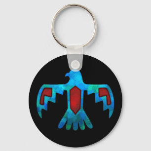 Röd & blåttThunderbird Keychain Nyckelring