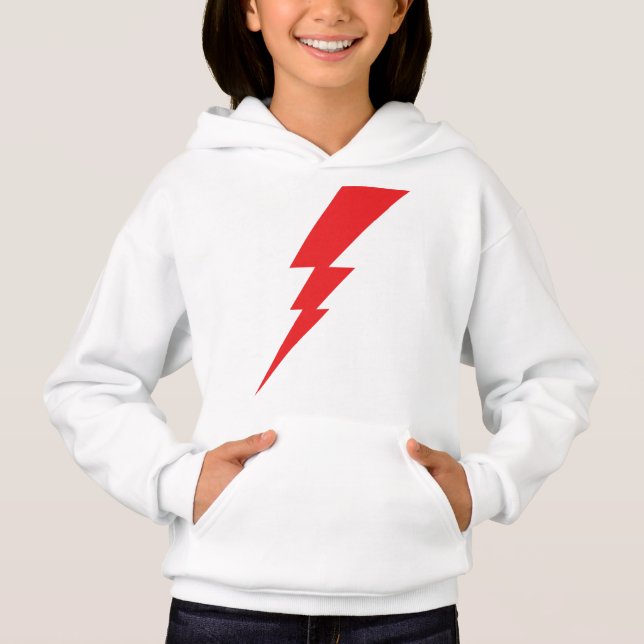 Röd Blixt Åskboll T Shirt (Framsida)