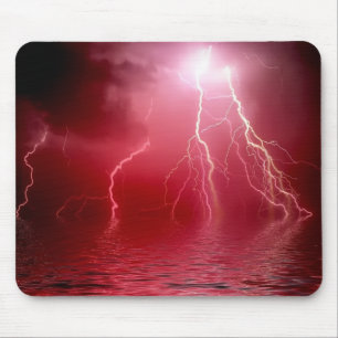 Röd blixt Mousepad Musmatta