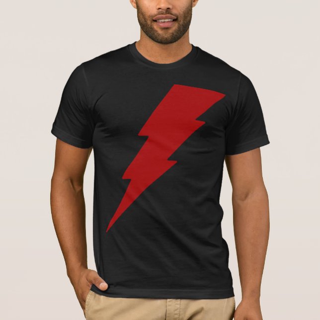 Röd blixt t-shirt (Framsida)