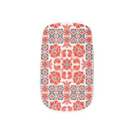 Röd blom- ukrainsk broderi Vyshyvanka