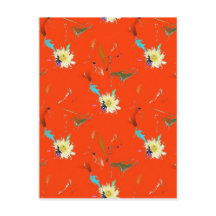 Röd blomma, Abstrakt