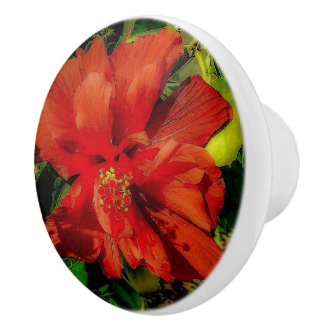 Röd blomma knopp (Höger)