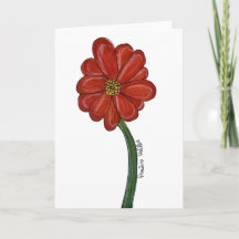Röd blomma