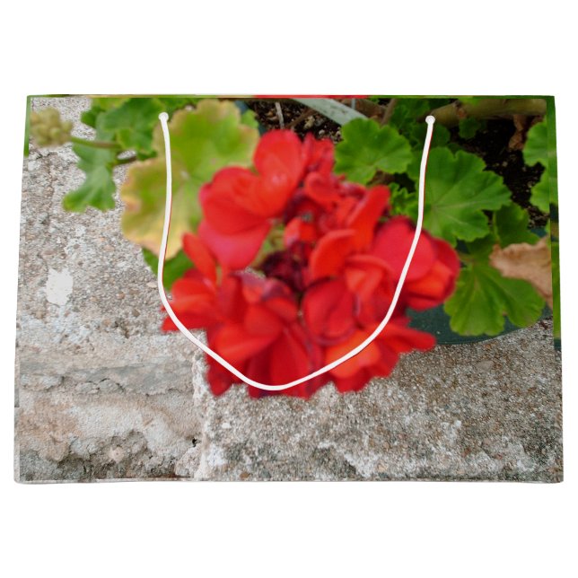 röd blomma kräpppapper (Framsidan)