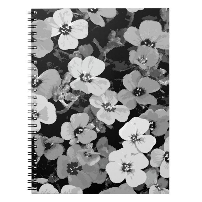 Röd blomma med vattenfärg 2 anteckningsbok (Framsidan)