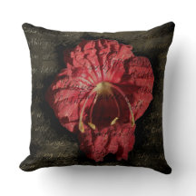 Röd blomma på text om förgrening